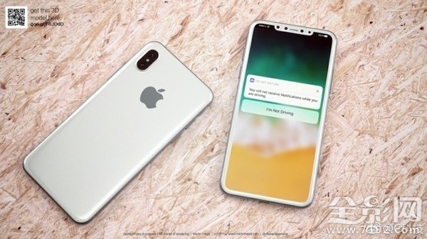 iphone 8黑白双色渲染图亮相 顺眼多了！